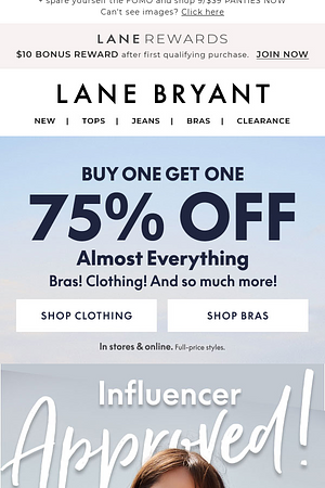 BOGO BONANZA! Buy One Get One 75% OFF (really!)