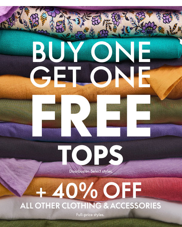 BOGO Free Tops