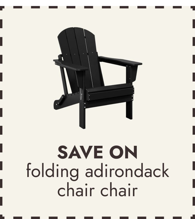 All Weather Patio Folding Adirondack Chair