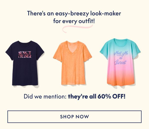 All Tops 60% Off