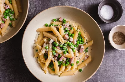 Pasta Prosciutto e Piselli