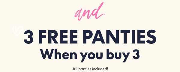 Panties Buy 3 Get 3 Free