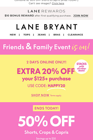 We're giving you an *EXTRA* 20% OFF (ends tmrw!)