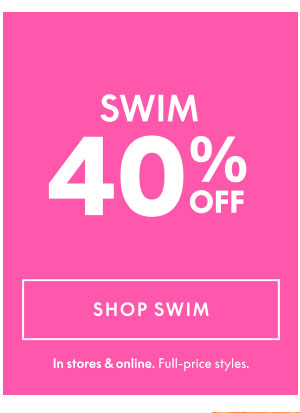  Swim 40% Off