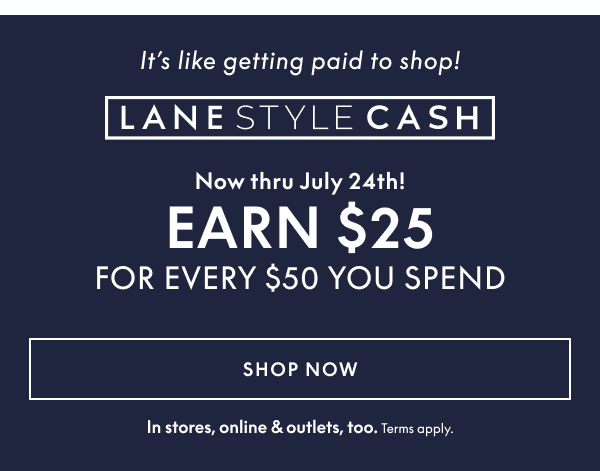Earn $25 for Every $50 You Spend