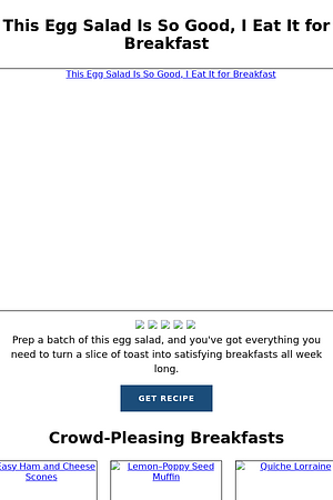 This Egg Salad Is So Good, I Eat It for Breakfast