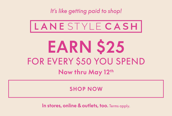 Earn $25 for Every $50 You Spend