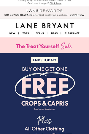 Ends 2DAY! BOGO FREE crops & capris