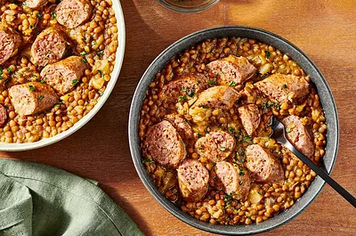 Pressure Cooker Lentils and Sausage