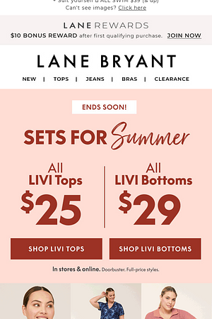 $25 LIVI tops! $29 LIVI bottoms! GET SET(S) & GO 👏