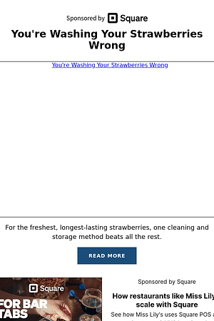 You're Washing Your Strawberries Wrong