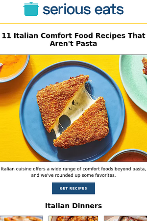 11 Italian Comfort Food Recipes That Aren't Pasta