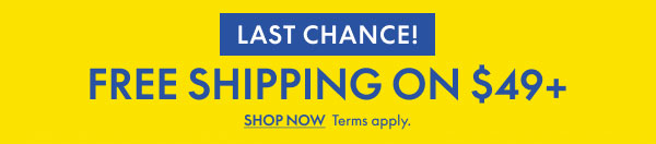 Free Shipping on Orders over $49