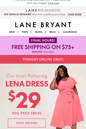 NOW ‘TIL MIDNIGHT! $29 Lena dresses