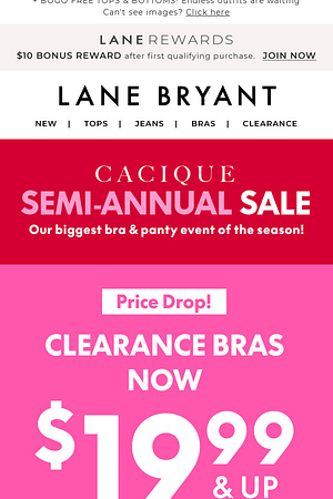 Major price drop! ALL BRAS NOW $19.99 & up