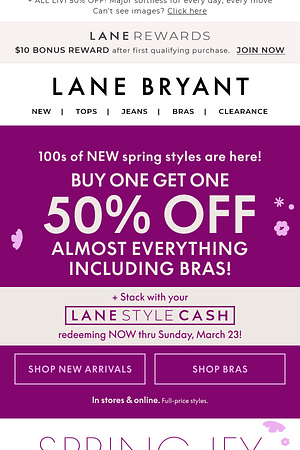 BOGO 50% OFF BRAS to spring-ify your top drawer 💐