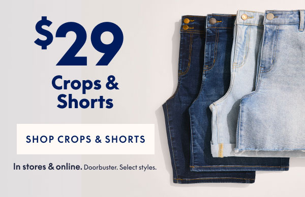 Crops & Shorts $29